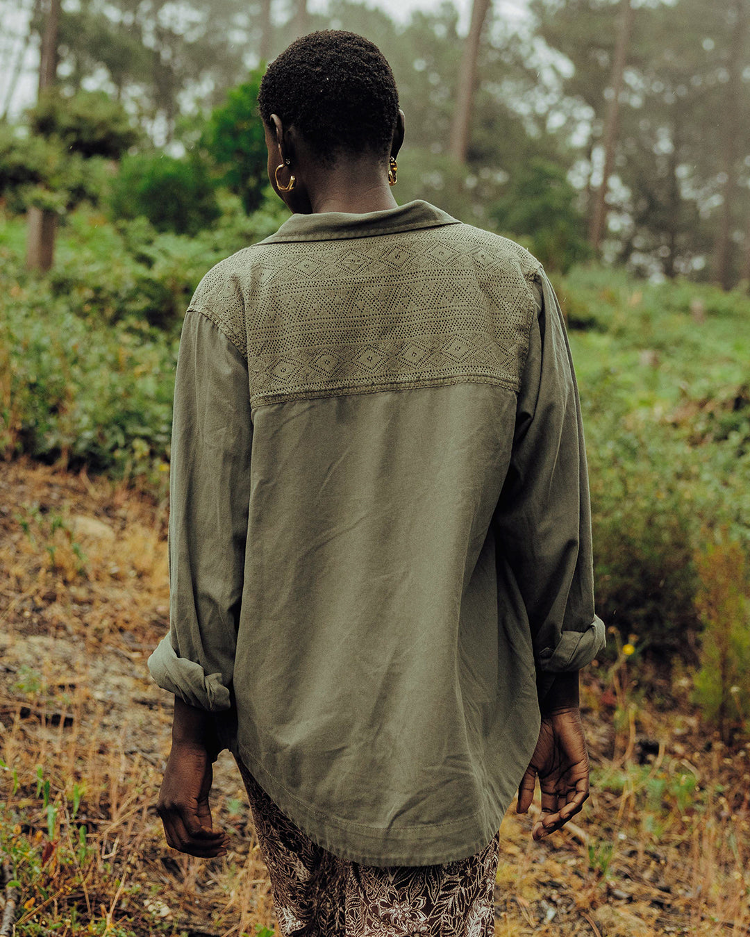 Stardust Organic Cotton Ls Shirt - Dusty Olive