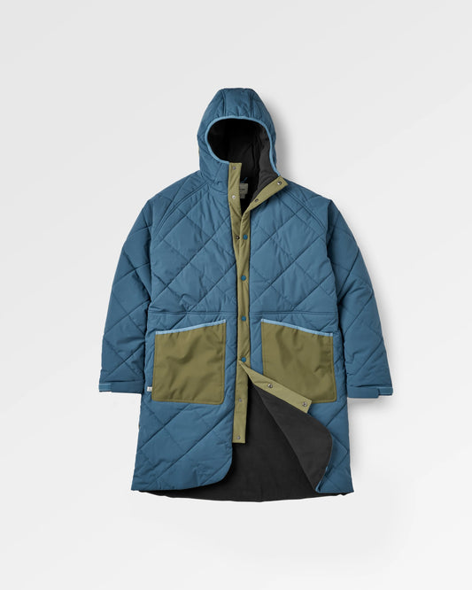 Campscape Parka - Khaki/Dark Denim - Flatlay