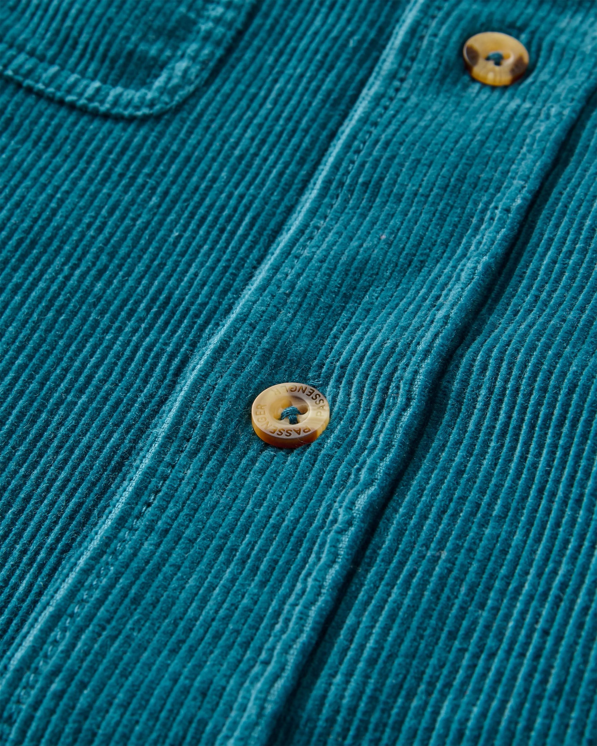 Backcountry Cord Shirt - Tidal Blue - Flatlay
