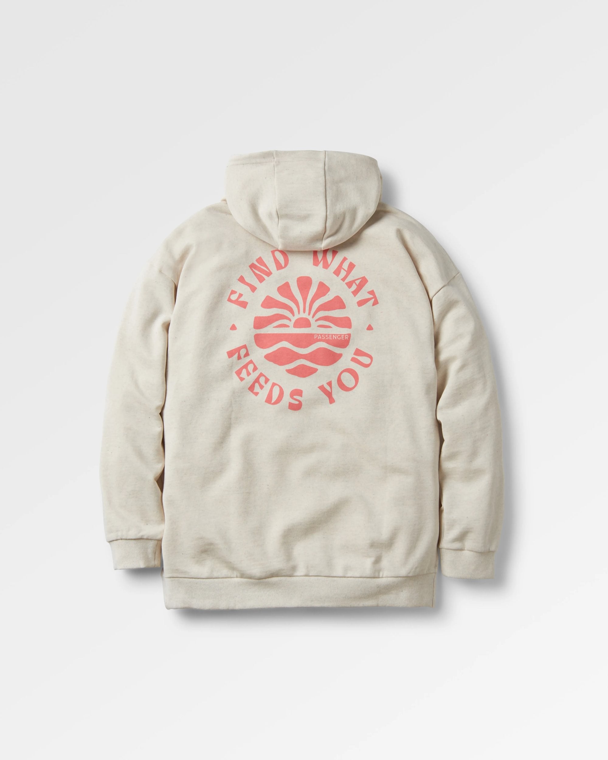 Discovery Recycled Cotton Hoodie - Milky Marl - Flatlay