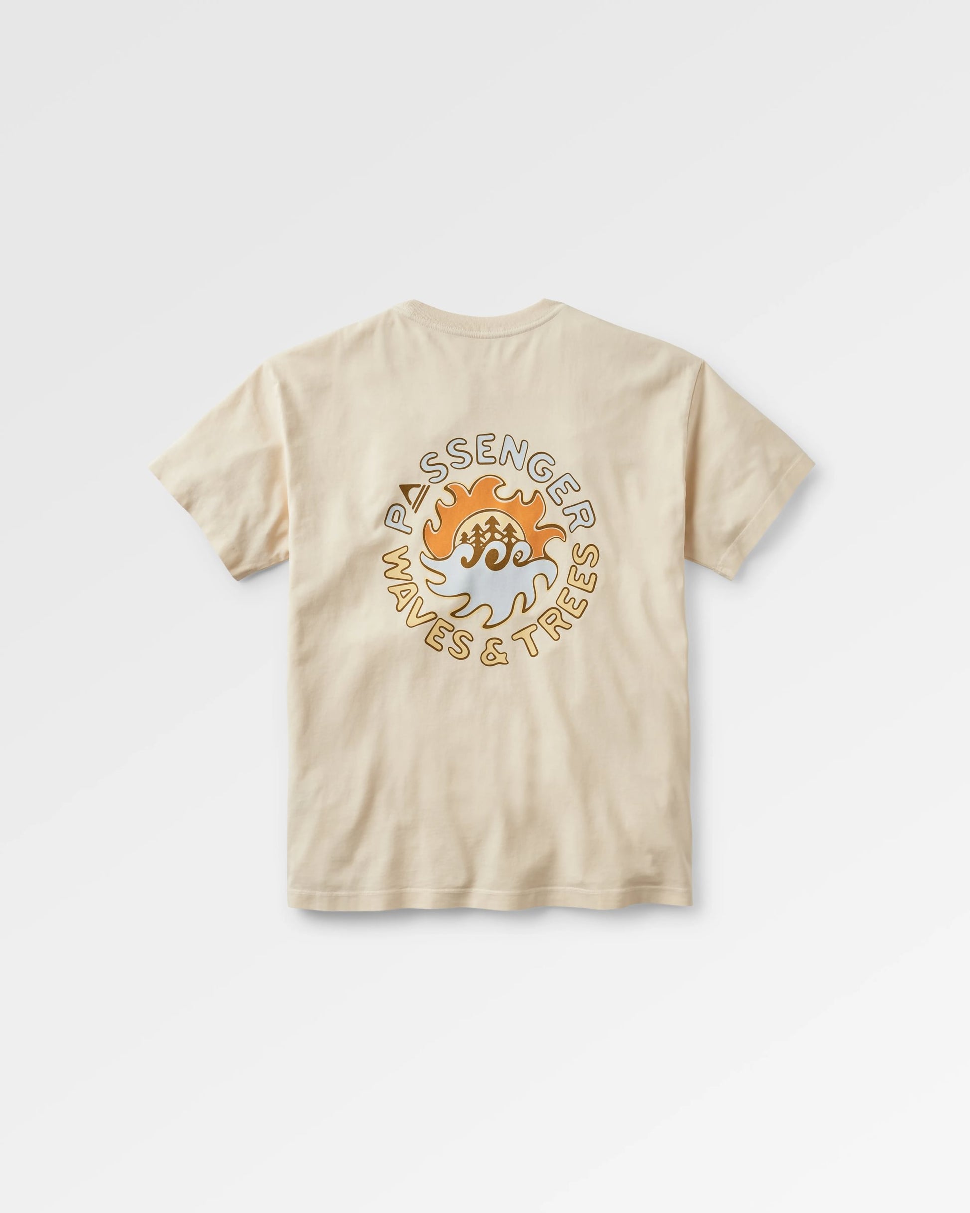Dune Recycled Cotton Relaxed Fit T-Shirt - Birch - Flatlay