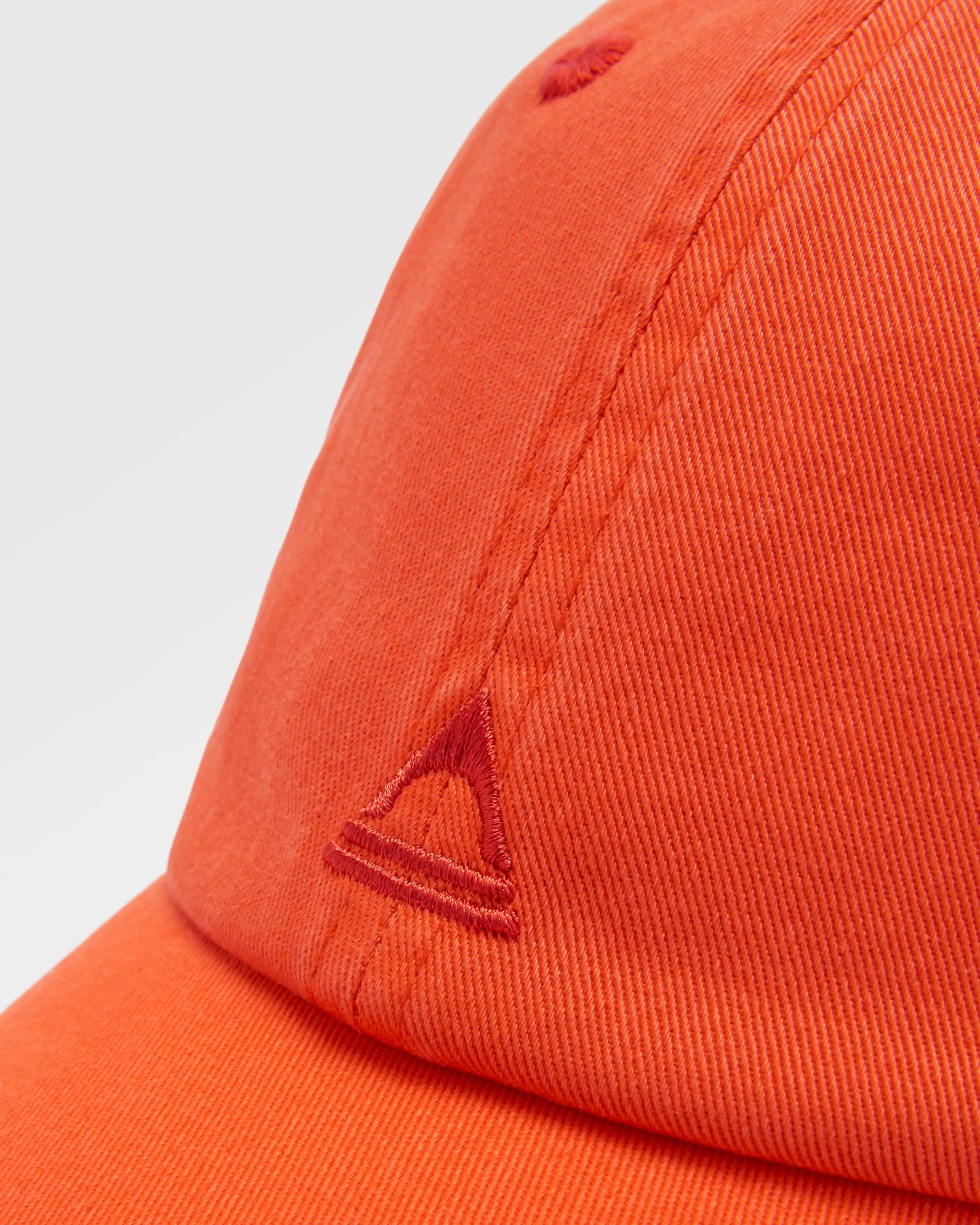 Classic Recycled Cotton 6 Panel Cap - Ember Orange