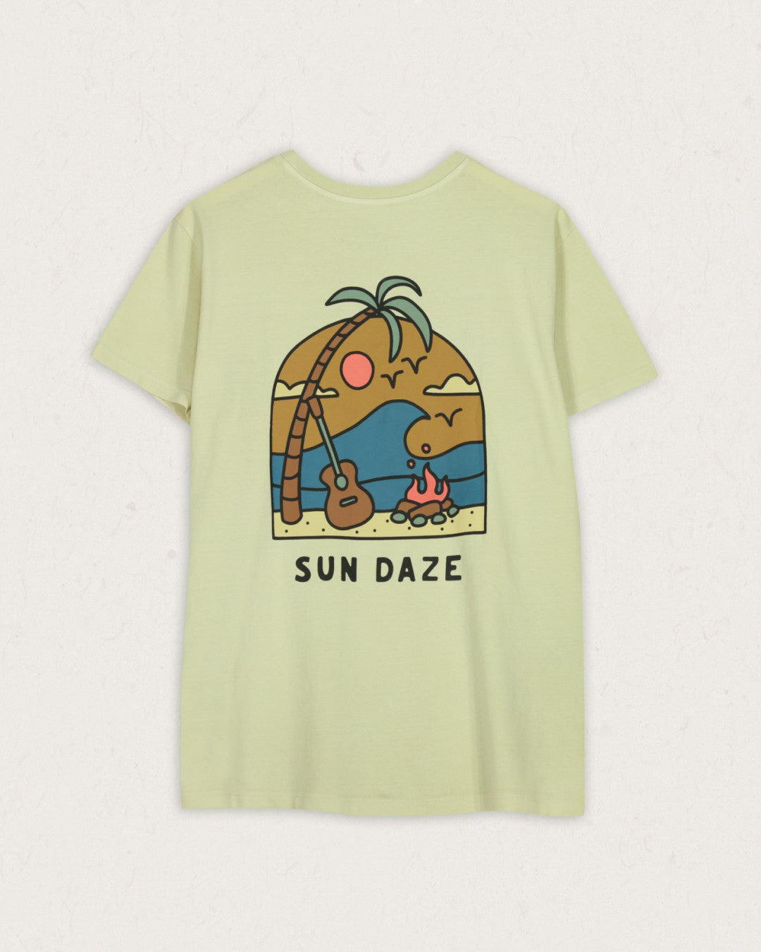 Sundaze Oversized Recycled Cotton T-Shirt - Tender Greens