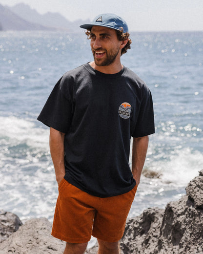 Laidback Recycled Cotton Relaxed Fit T-Shirt - Black - Lifestyle