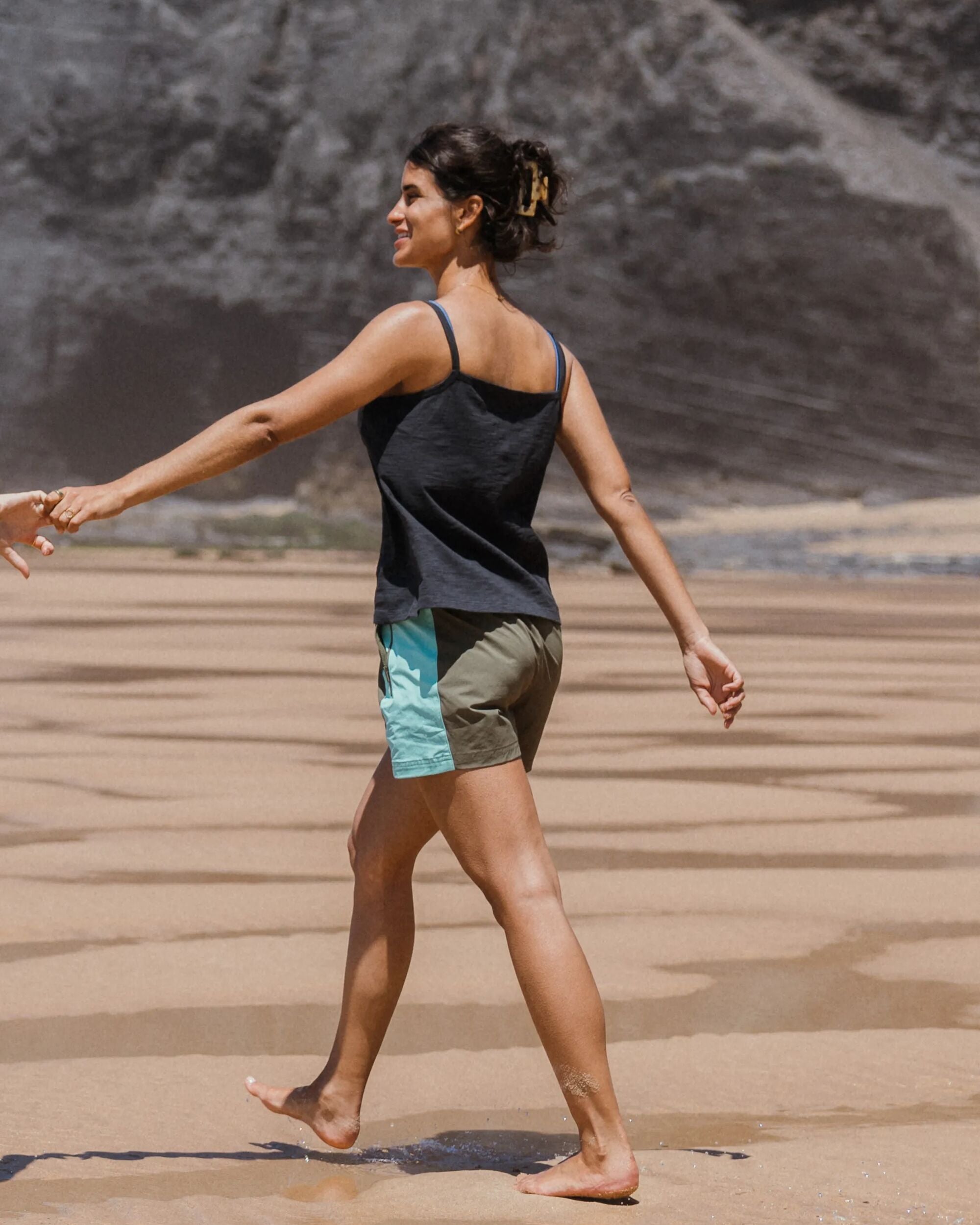 Easy Days Strappy Vest - Black - Lifestyle