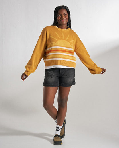 Dawner Knitted Jumper - Spruce Yellow - Studio Model