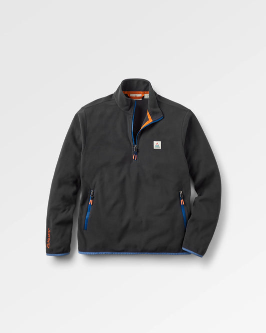 Switchback Recycled Micro Polartec® Fleece - Black - Flatlay