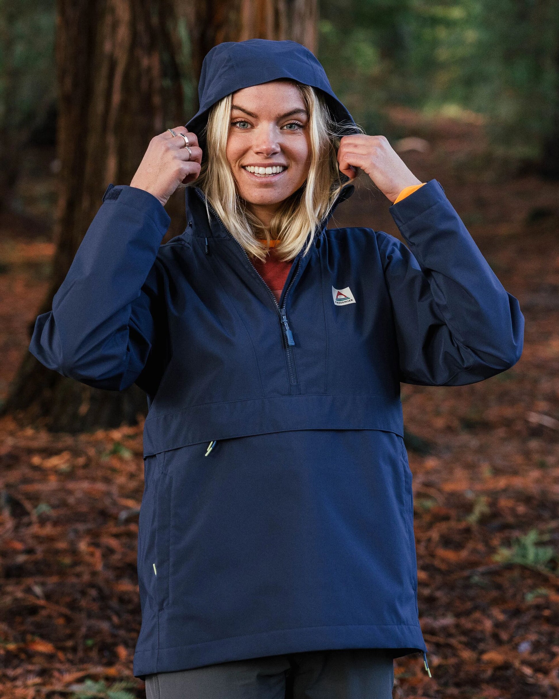 Skyline Recycled Waterproof Anorak - Rich Navy