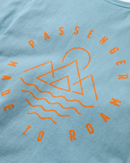 Remote T-Shirt - Faded Denim - Flatlay