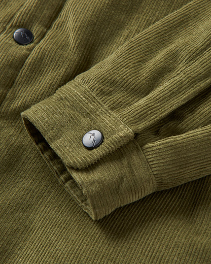 Kodiak 2.0 Sherpa Lined Cord Overshirt - Khaki