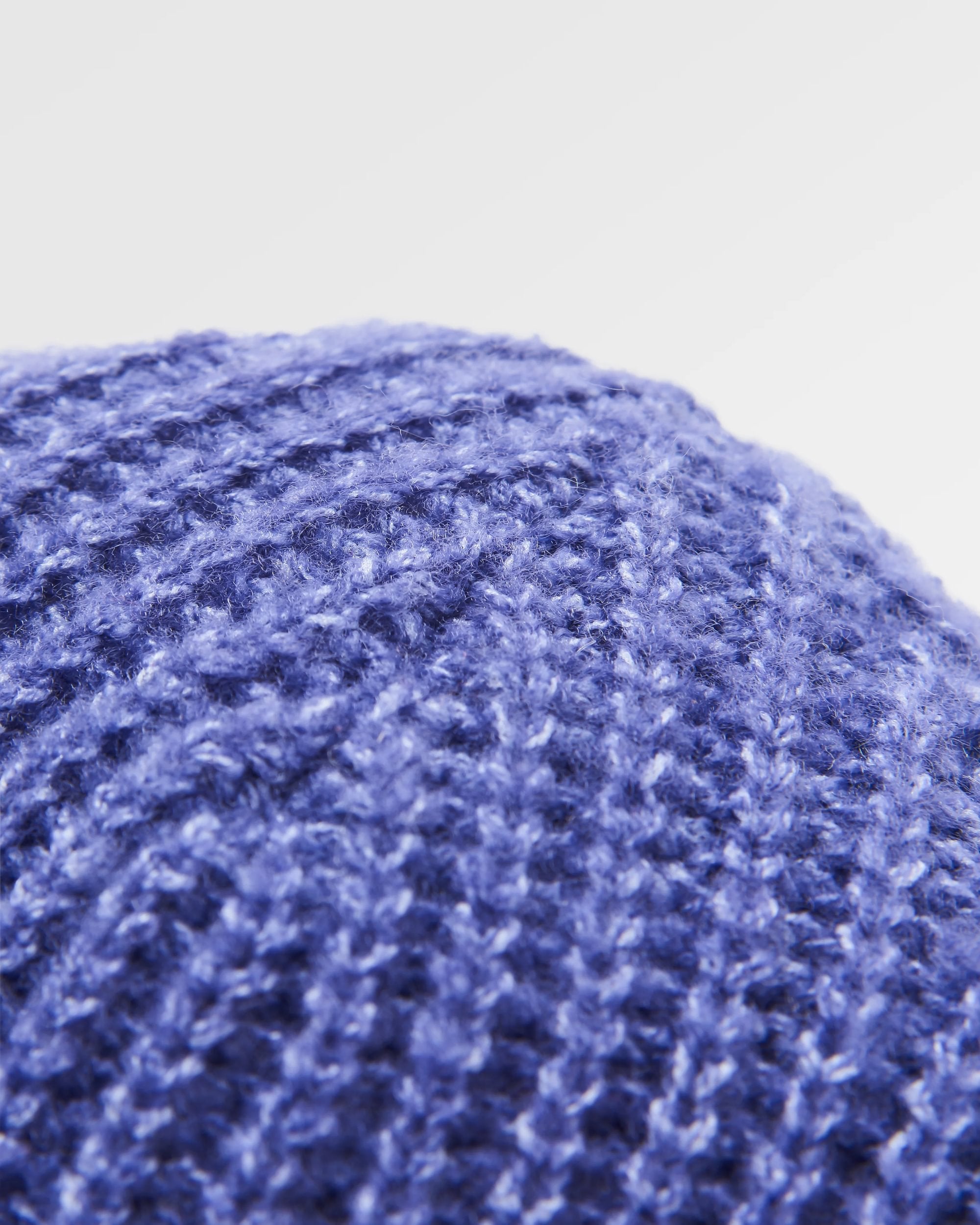 Redwood Sherpa Lined Beanie - Purple Indigo - Flatlay