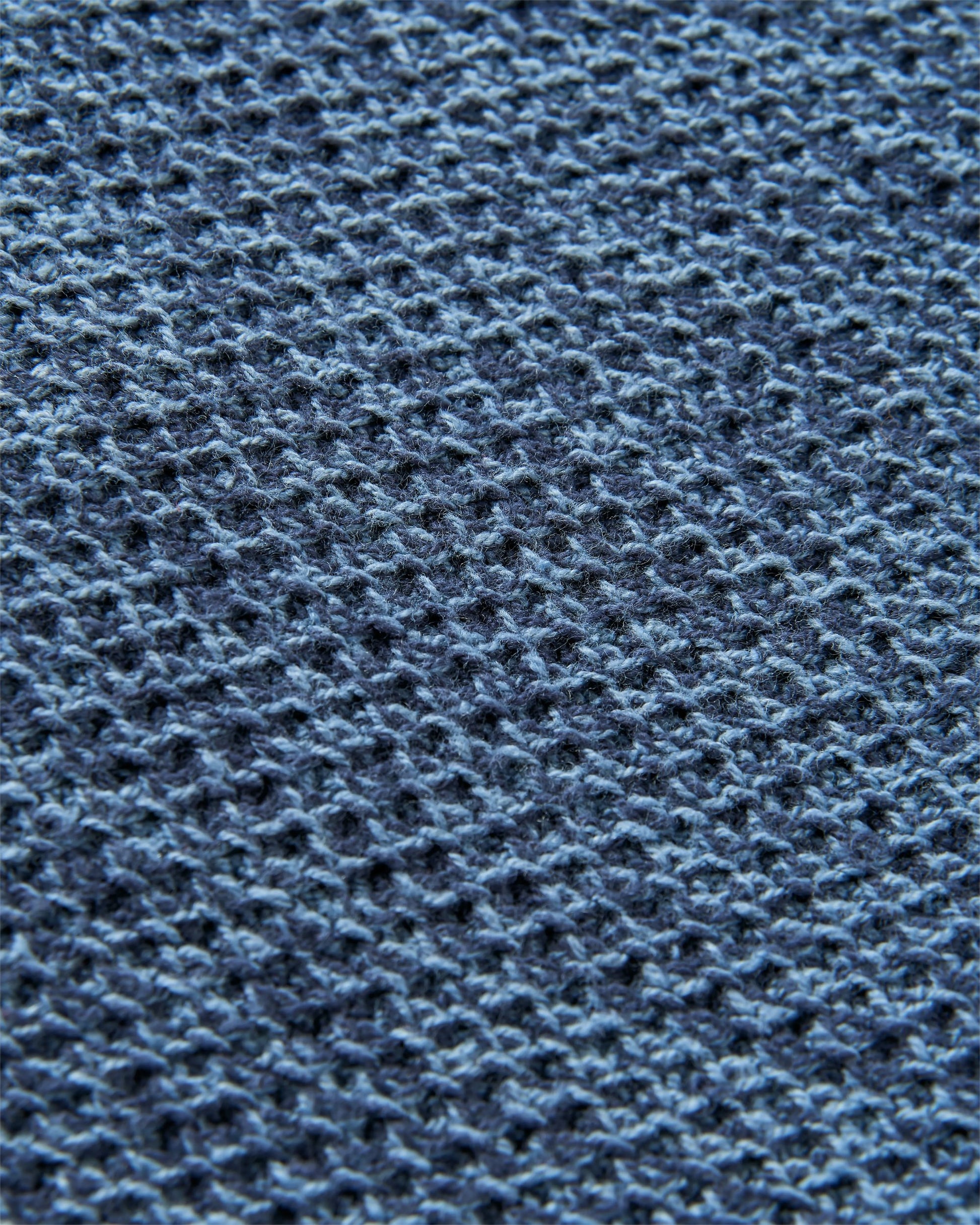 Shore Organic Cotton Knit Jumper - Rich Navy - Flatlay