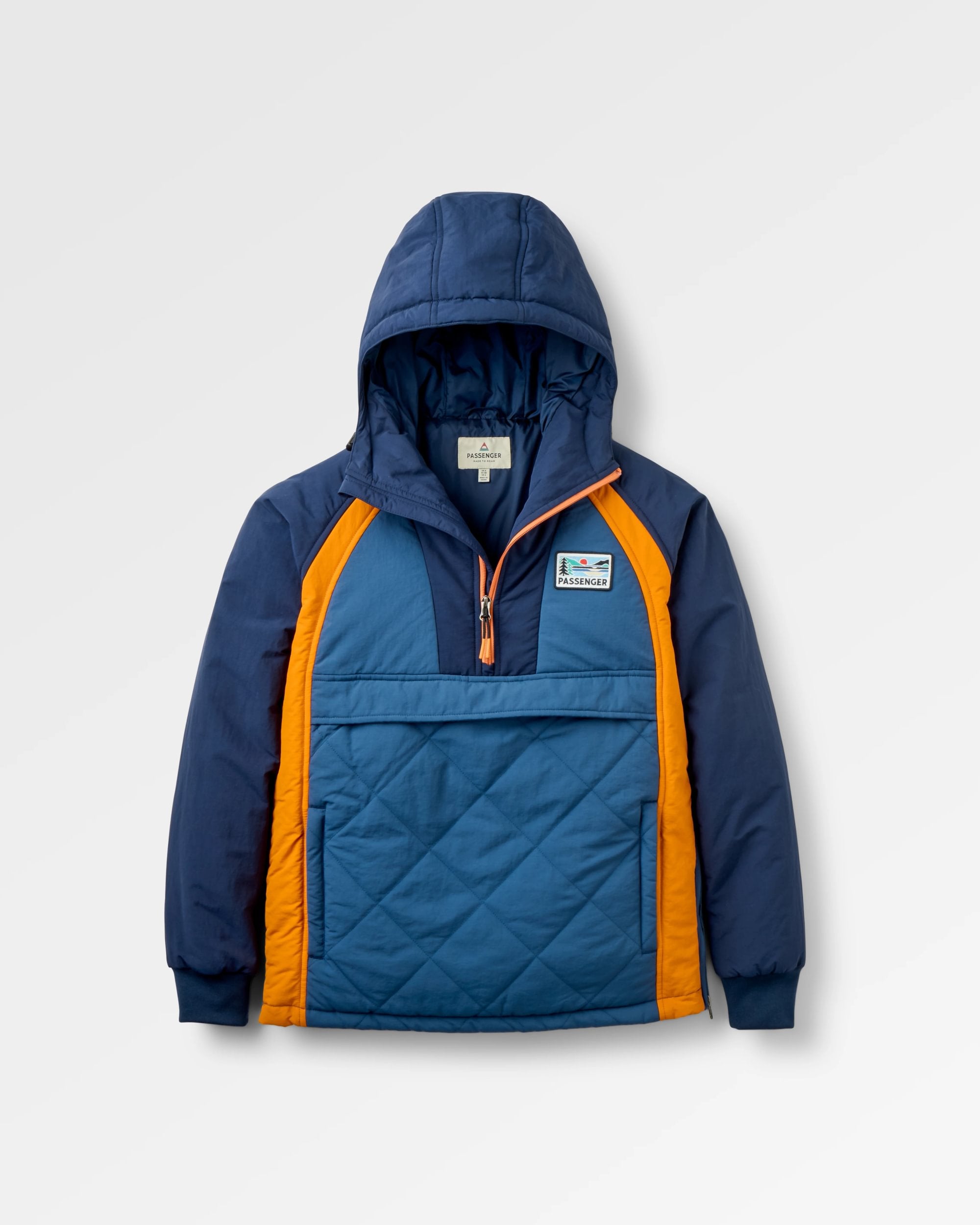 Ocean Insulated Anorak - Rich Navy/Dark Denim - Flatlay