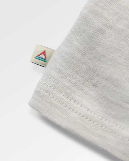 Explore Raglan T-Shirt - Light Grey Marl - Flatlay