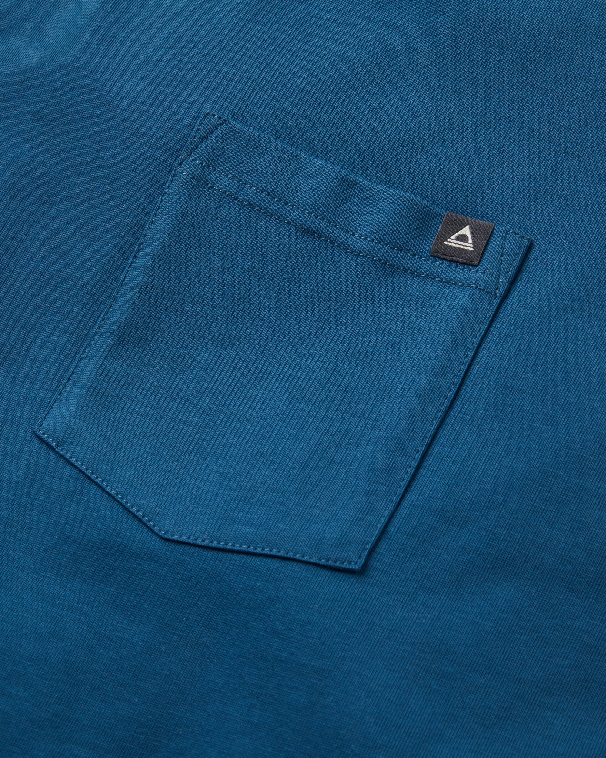 Heritage Relaxed Fit T-Shirt - Dark Denim - Flatlay