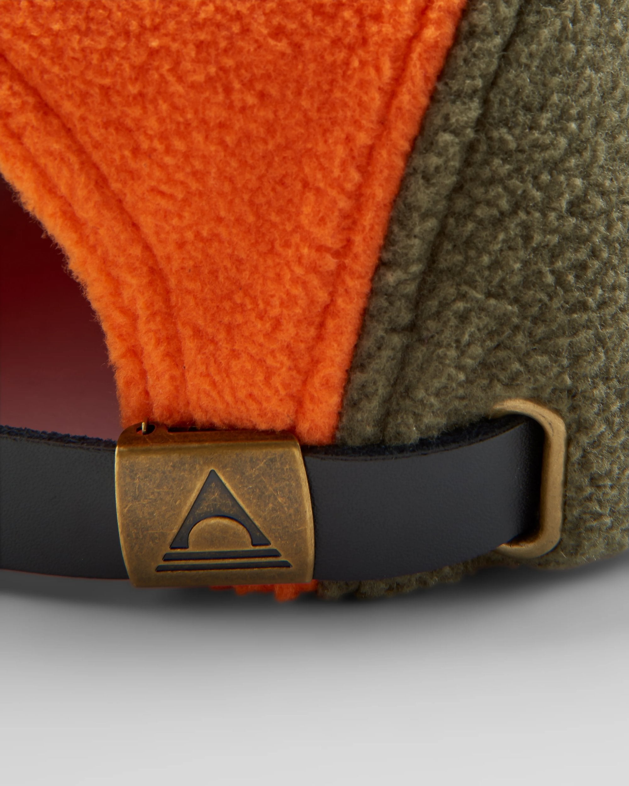 Pine Recycled Polar Fleece Cap - Sunrise Orange Multi - Flatlay