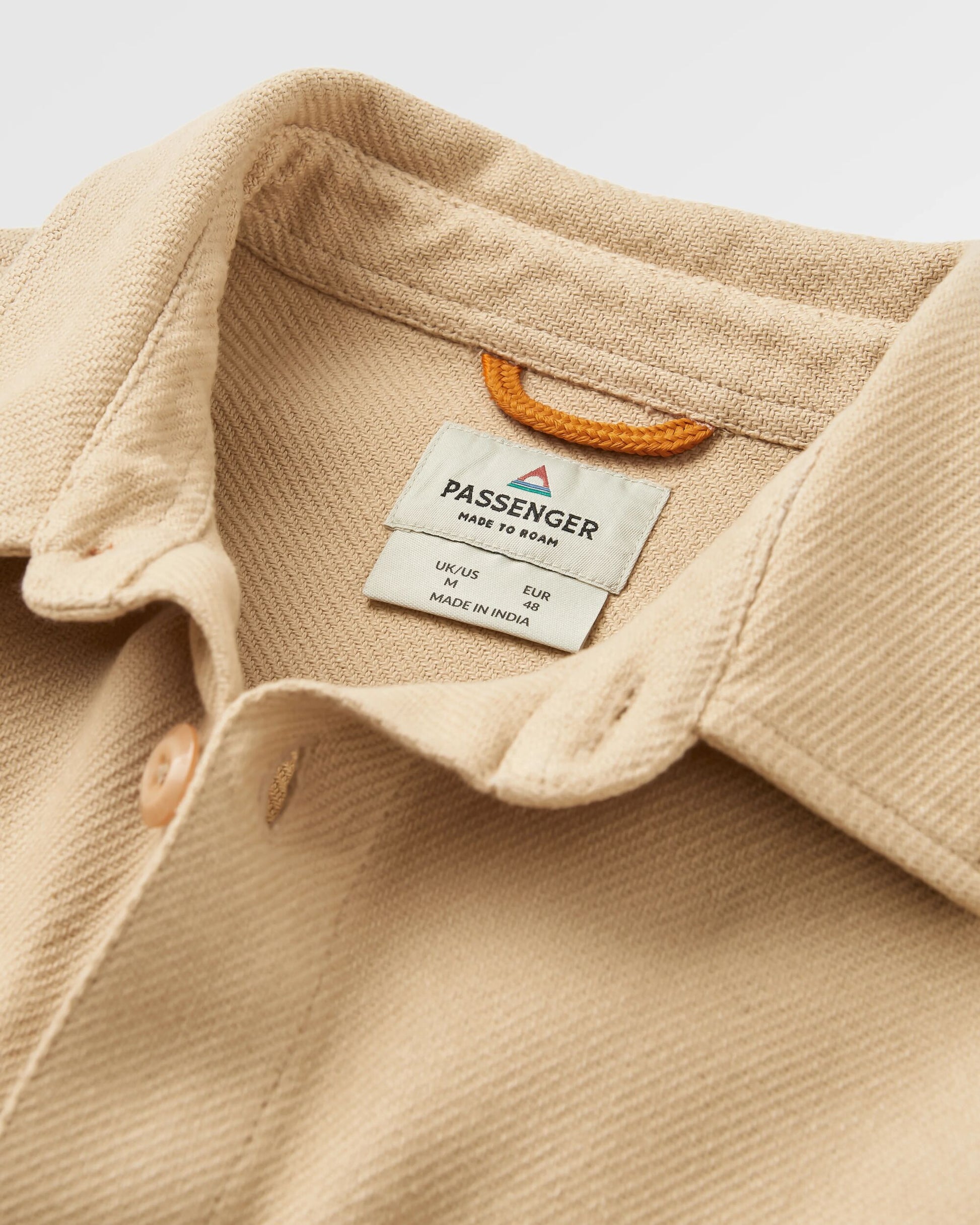 Island Twill Shirt - Stone - Flatlay