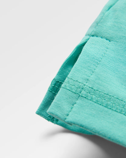Roamer Men's Recycled Active T-Shirt - Aqua - Flatlay
