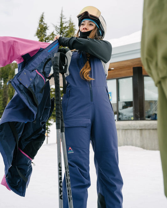 Snowscape Women's Recycled Bibpant - Rich Navy