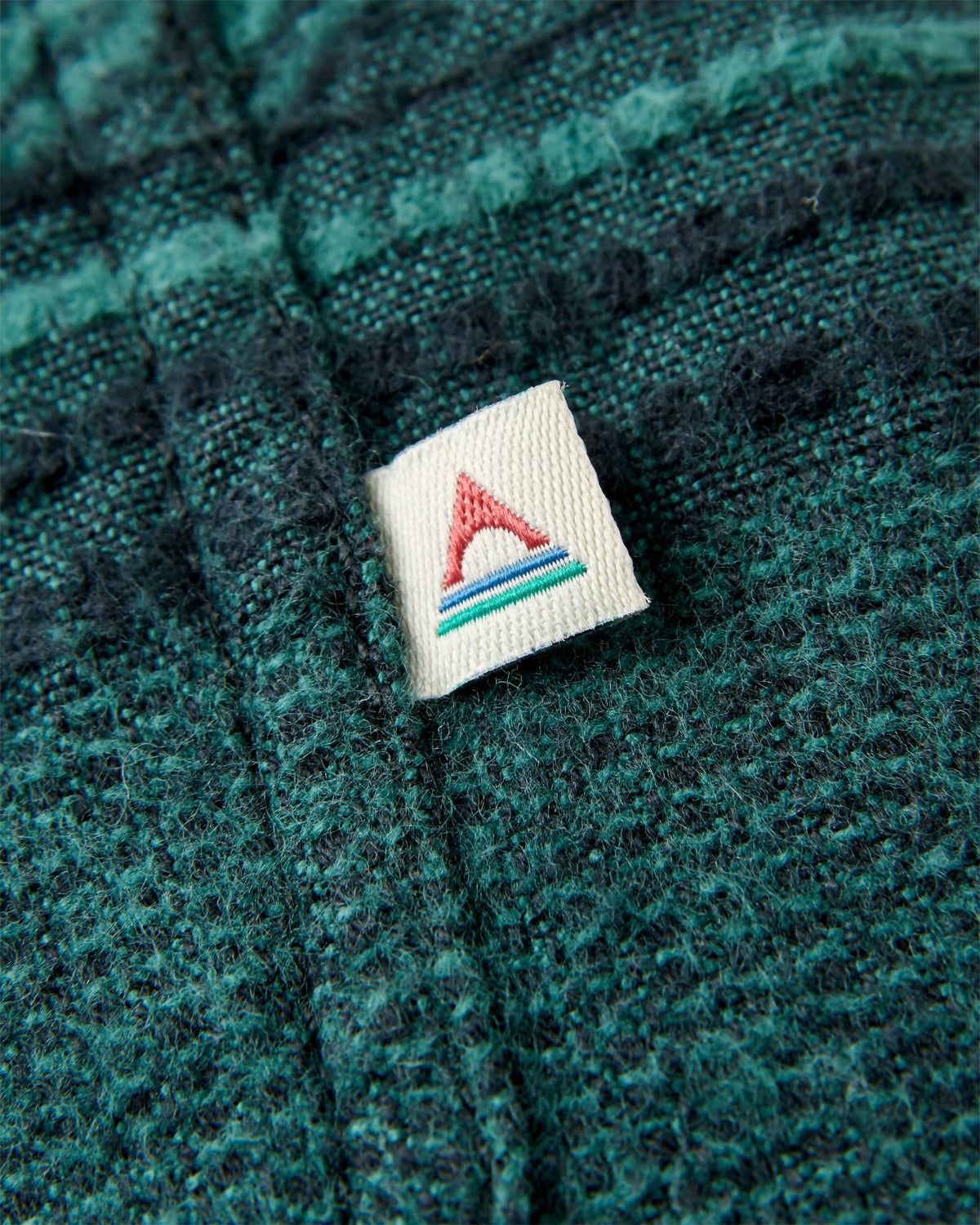 Backcountry Flannel Stripe Shirt - Deep Ocean Jacquard - Flatlay
