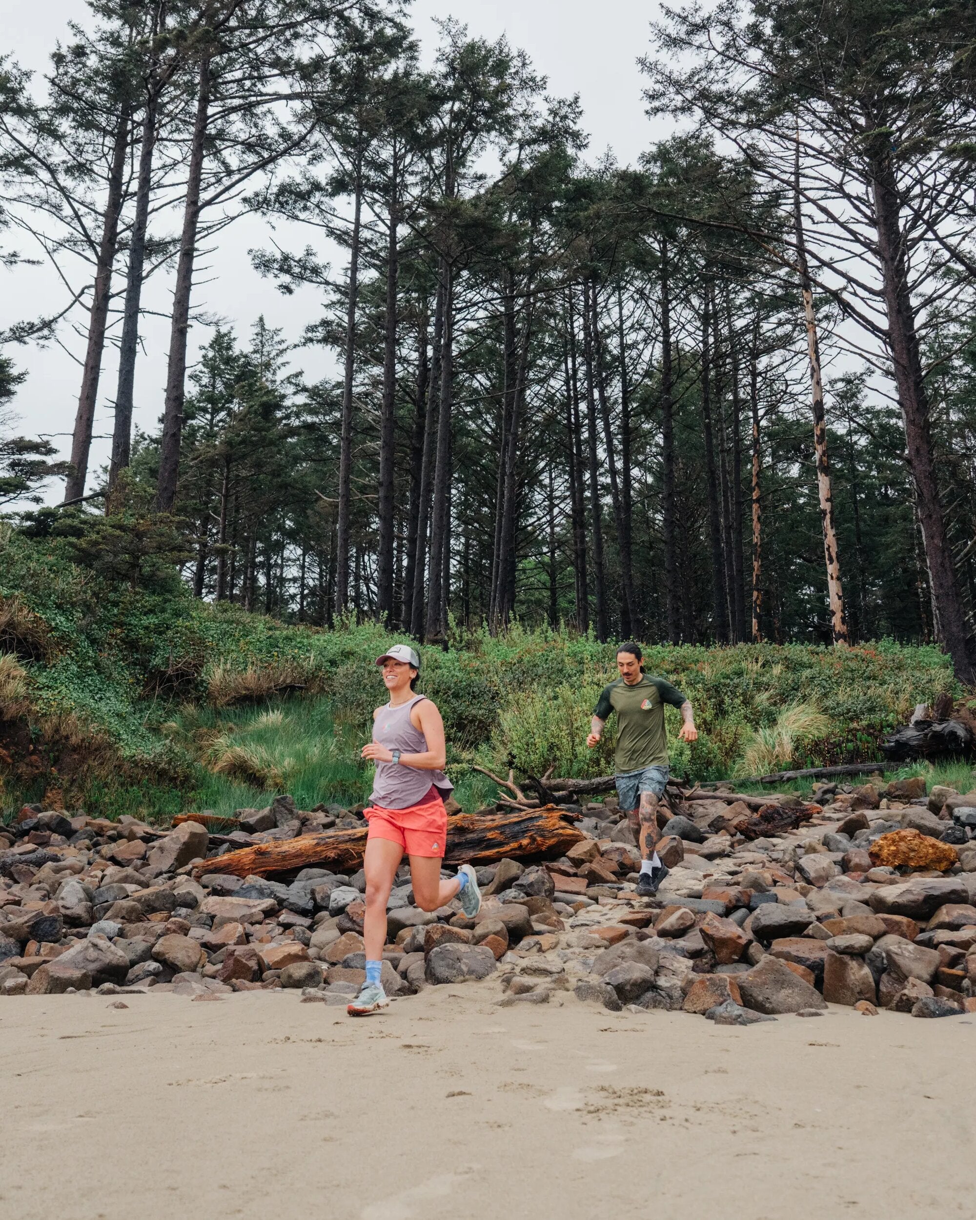 Breezy Recycled Active Vest - Berry Marl - Lifestyle