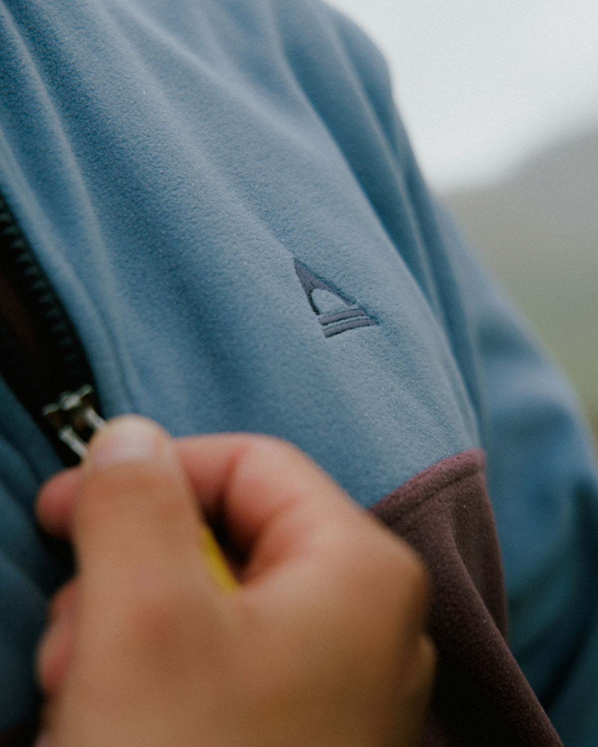 Set Off Polartec® Full Zip Fleece - Brambleberry/Stormy Blue - Lifestyle