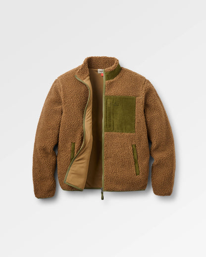 Trekker Deep-Pile Sherpa Fleece - Caramel - Flatlay