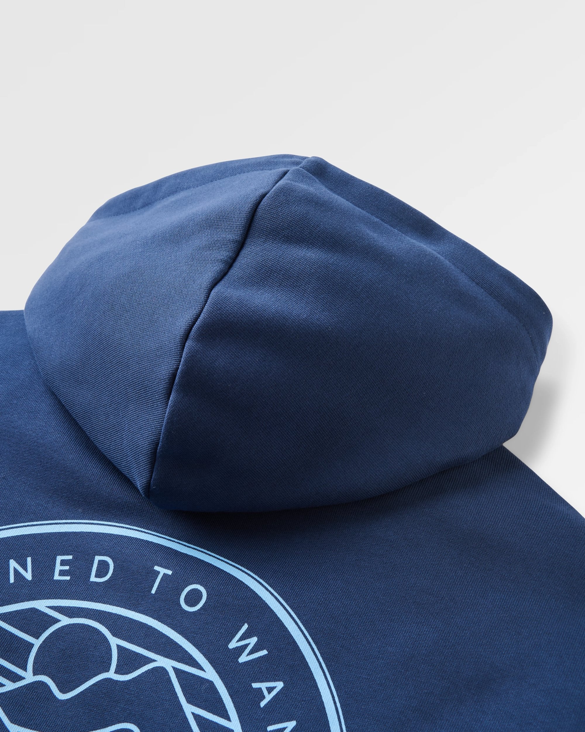 Odyssey Organic Cotton Hoodie - Rich Navy - Flatlay