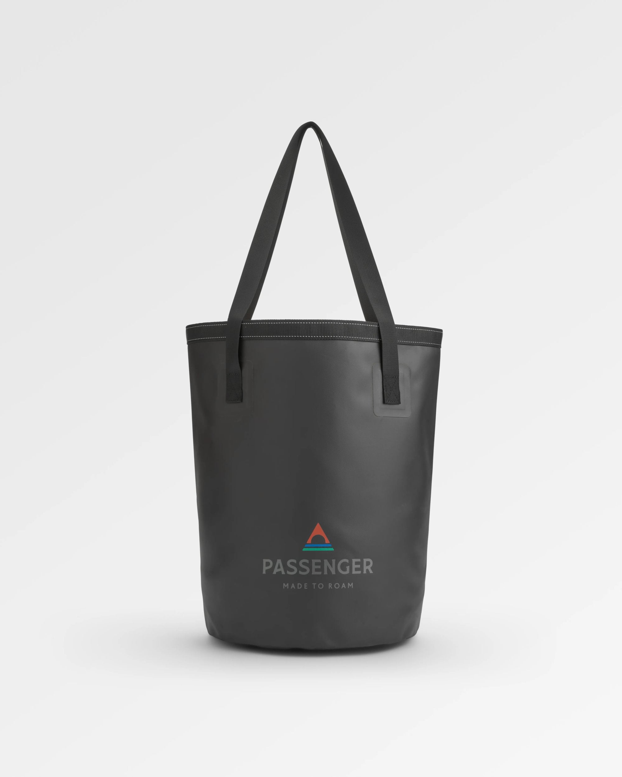 Tide Recycled 30L Bucket Bag - Black - Flatlay
