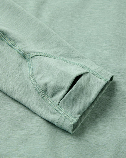 Sunvale Lightweight UPF50 Hoodie - Pistachio Marl - Flatlay
