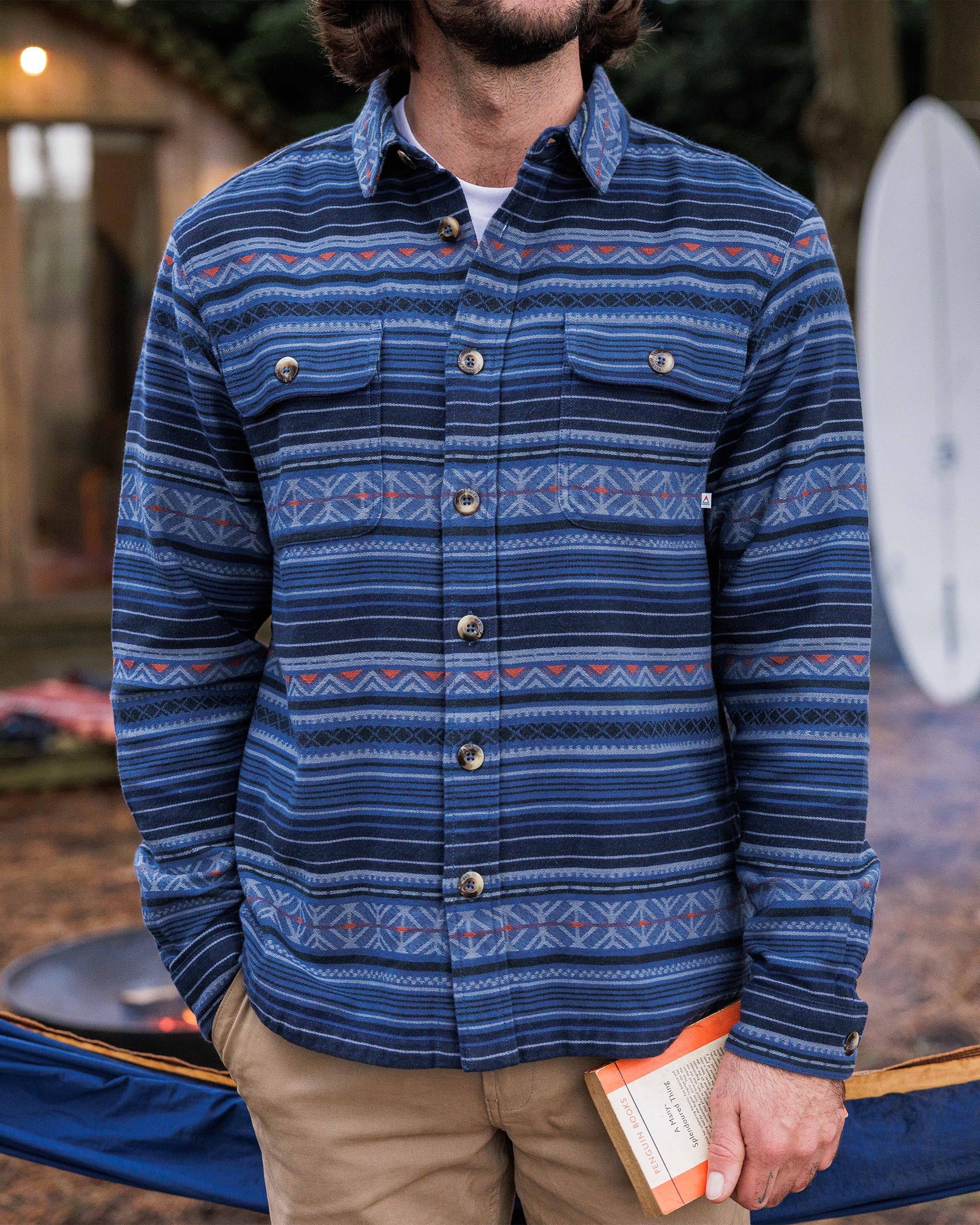 Slowdown Heavyweight Overshirt - Dark Denim - Lifestyle