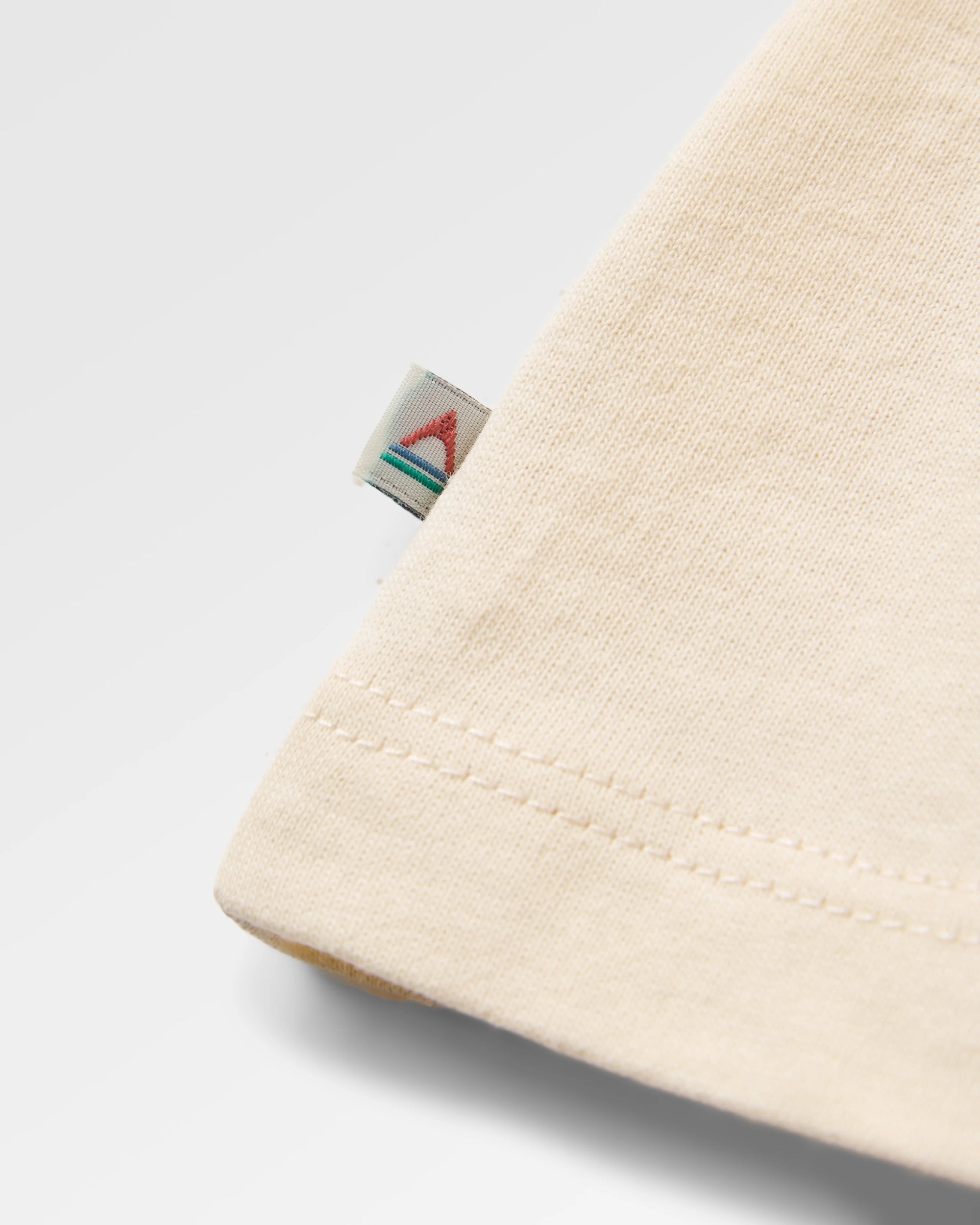 Rambling Recycled Cotton T-Shirt - Birch - Flatlay