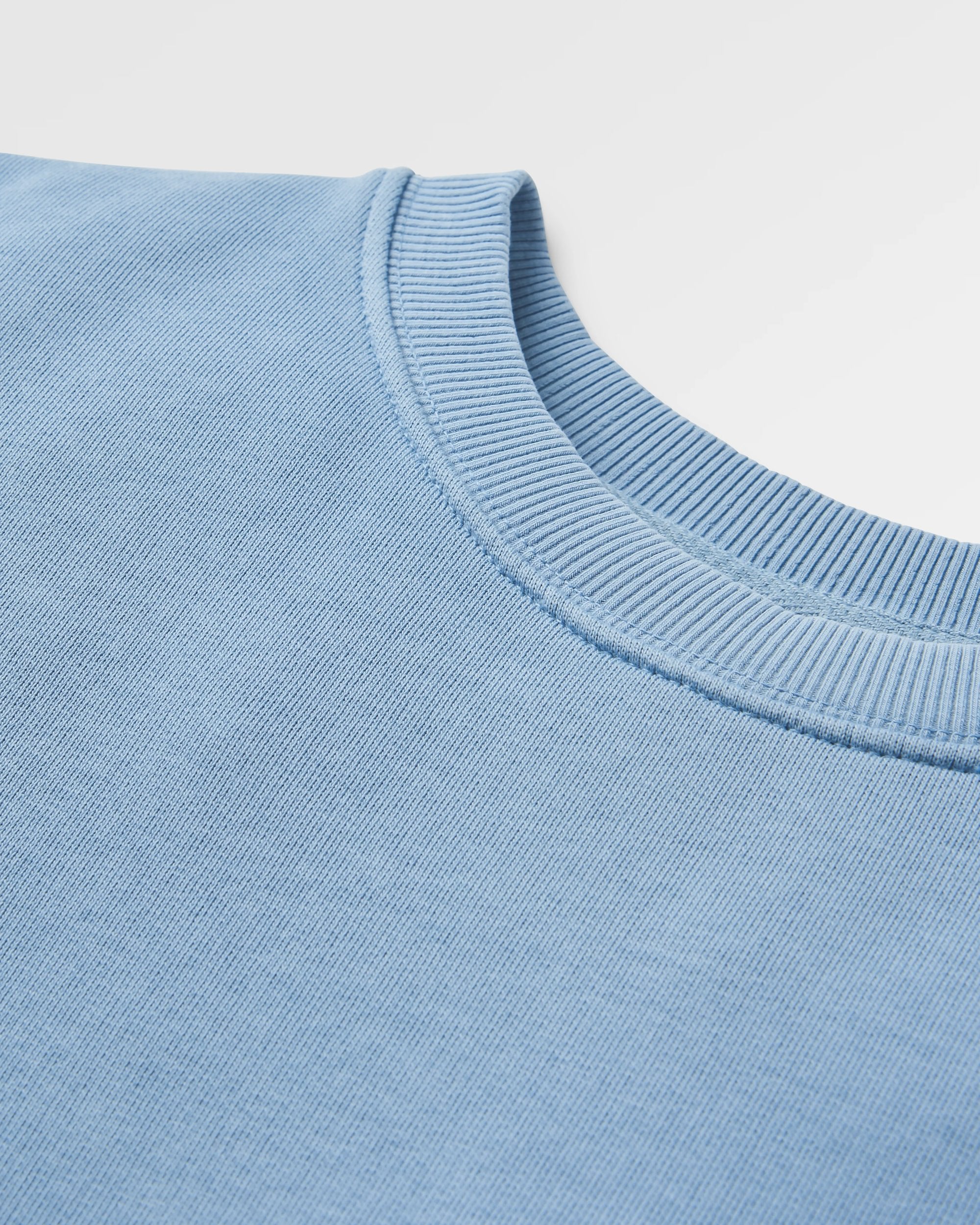 Dune Loopback Sweatshirt - Faded Denim - Flatlay