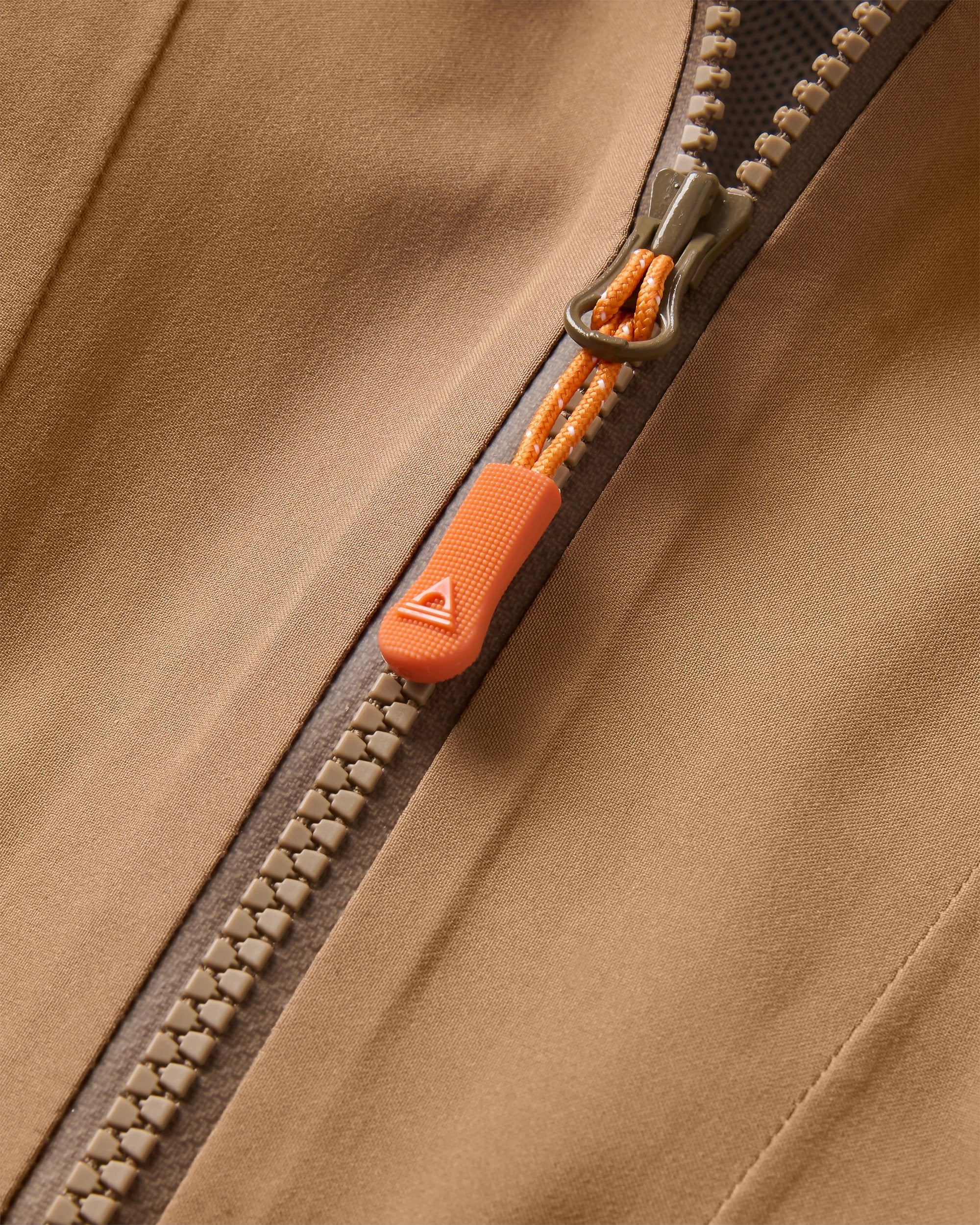 Skyline Recycled Waterproof Anorak - Caramel/Stone - Flatlay