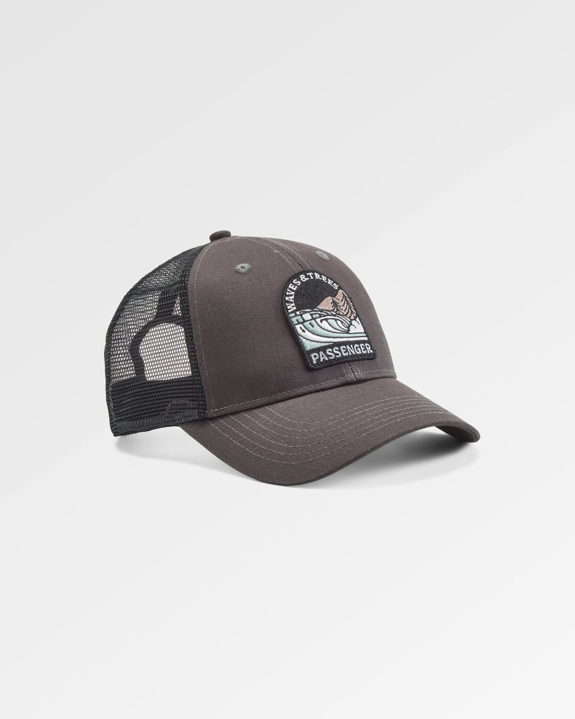 Waves & Trees Organic Cotton Trucker Cap - Charcoal