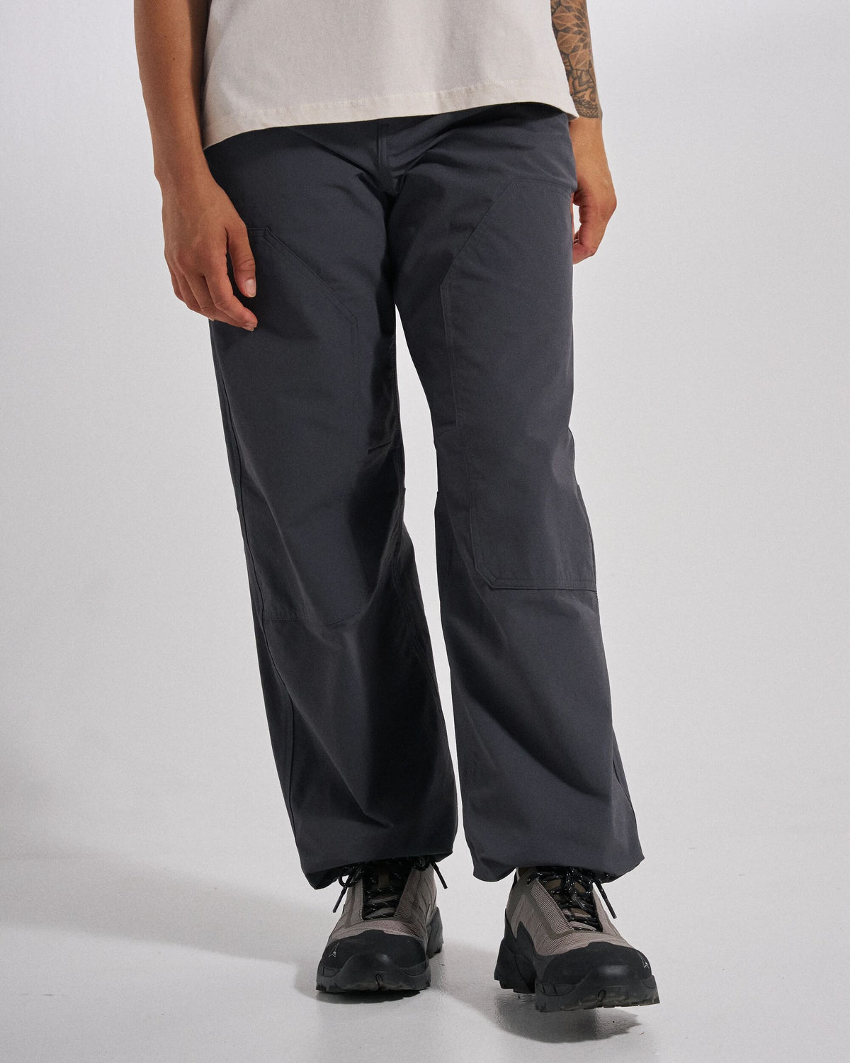 Marin Lined Active Trouser - Charcoal - Studio Model