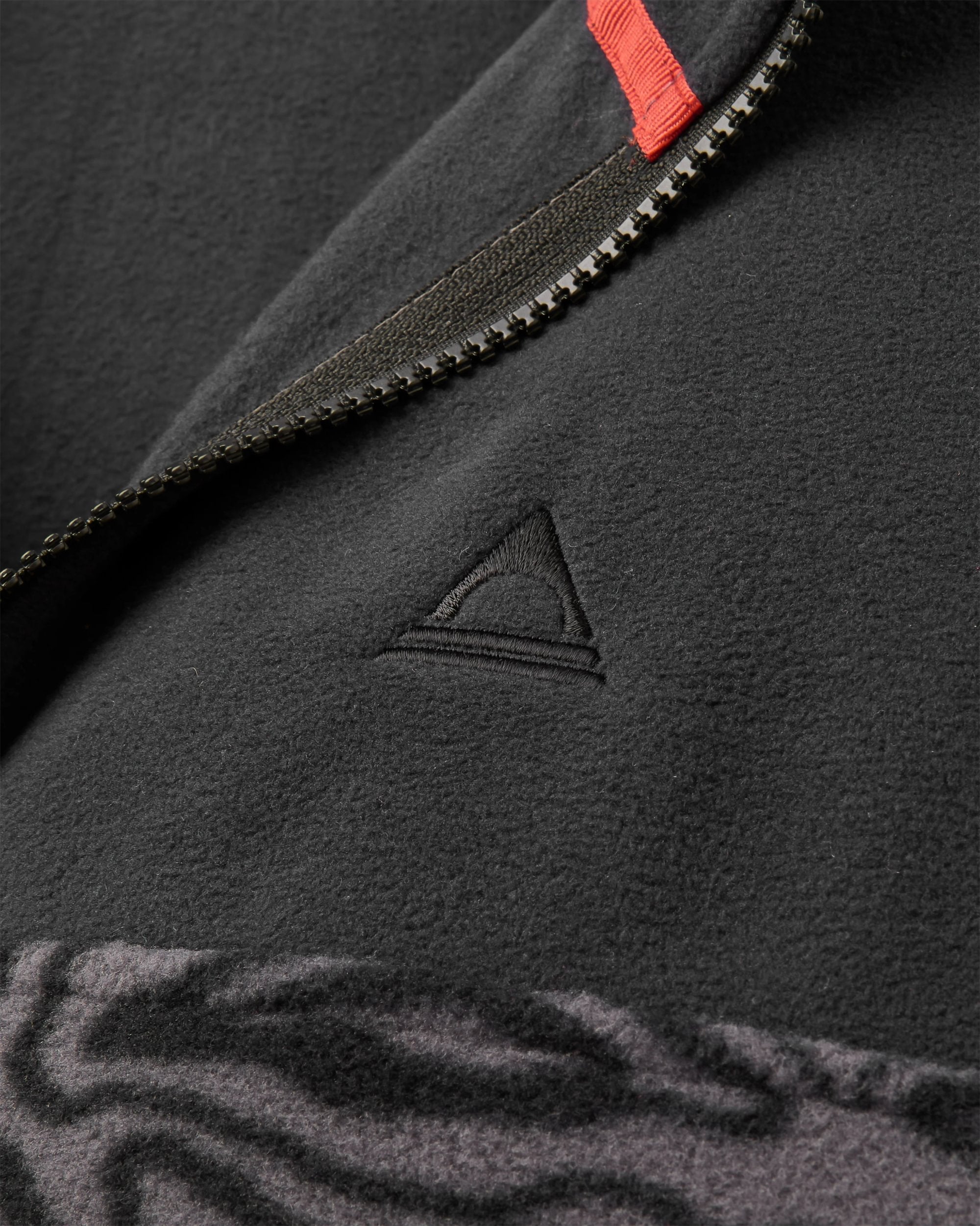 Set Off Polartec® Full Zip Fleece - Strata Swirl Black - Flatlay