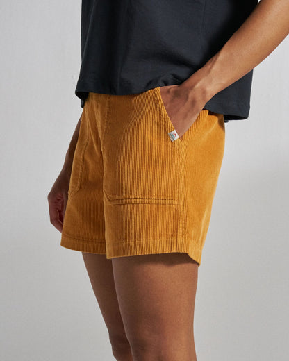 Avian Organic Cord Short - Spruce Yellow - Studio Model
