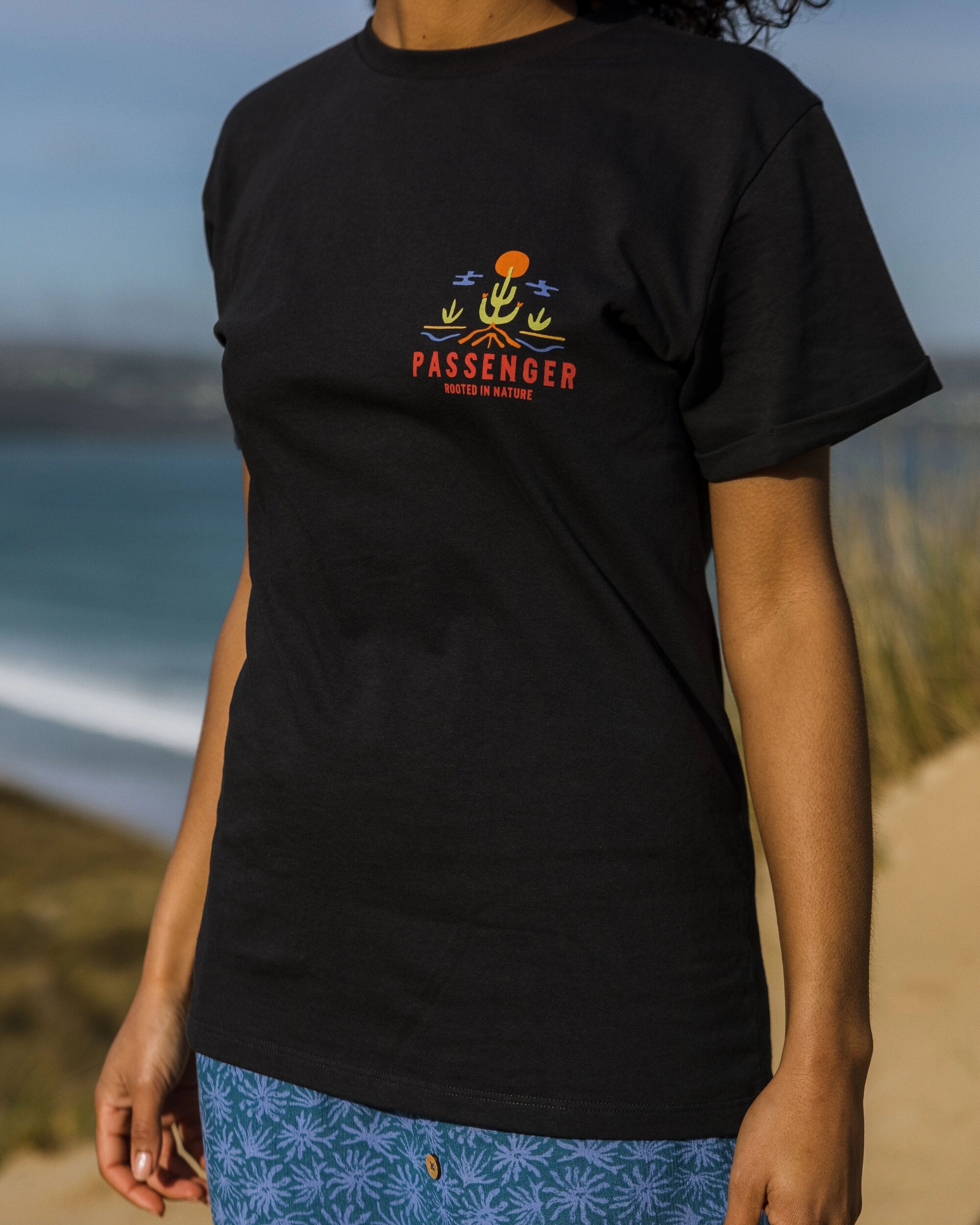 Planted Recycled Cotton T-Shirt - Black - Lifestyle