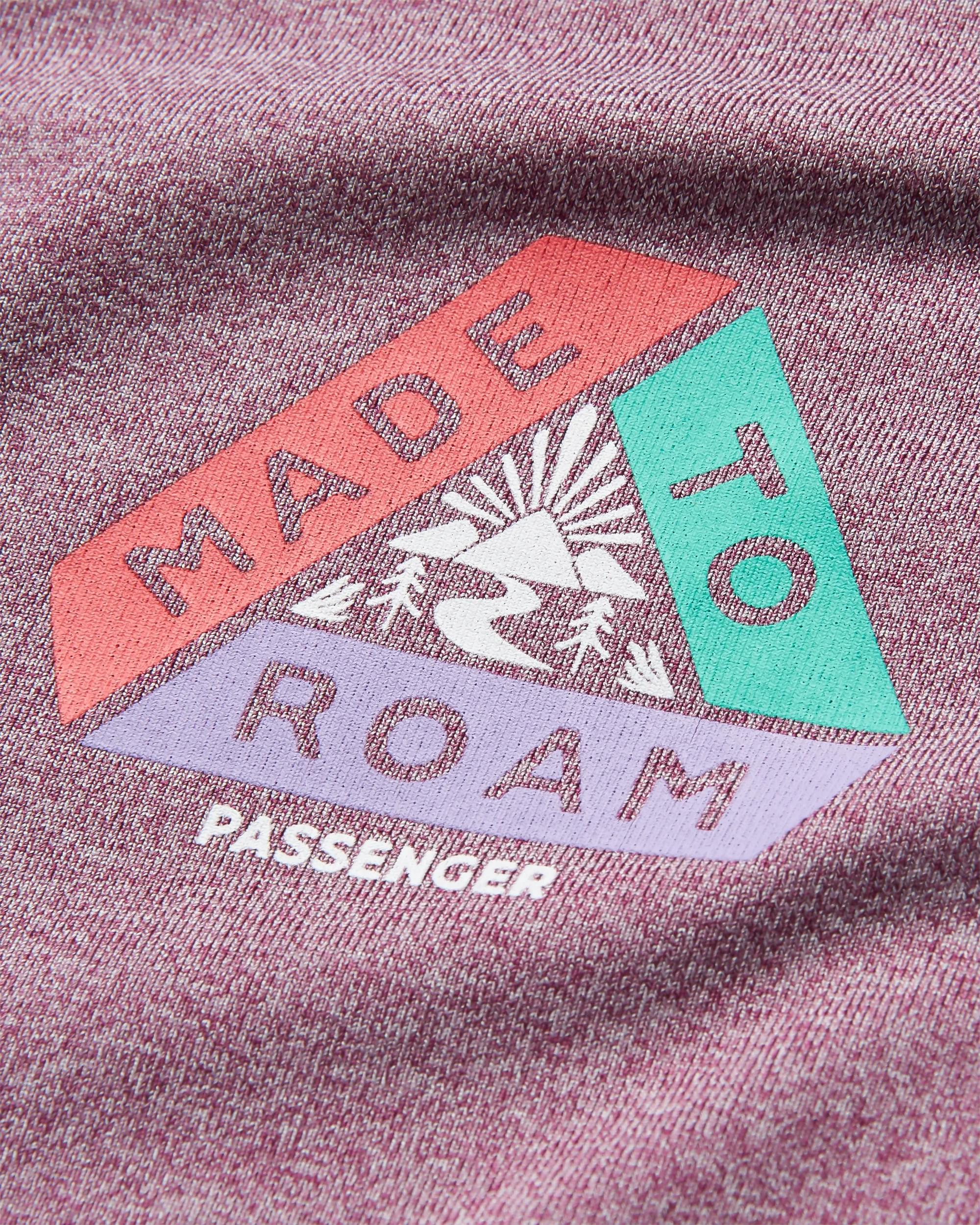 Breezy Recycled Active Vest - Berry Marl - Flatlay