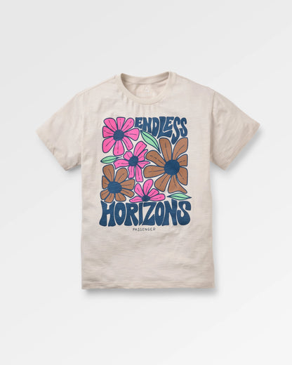 Endless Horizons T-Shirt - White Sand - Flatlay