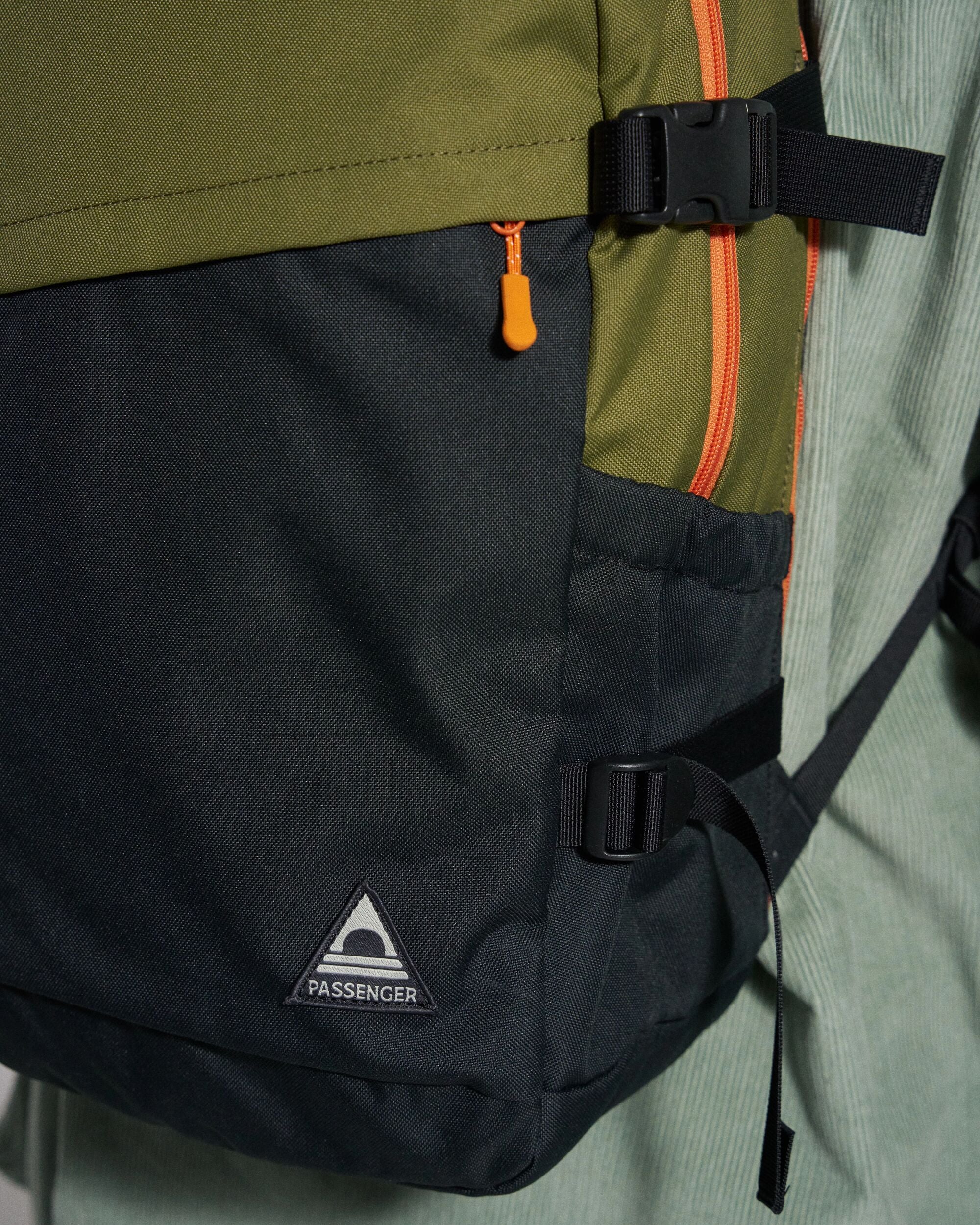 Boondocker Zip 22L Backpack - Black/Khaki - Studio Model