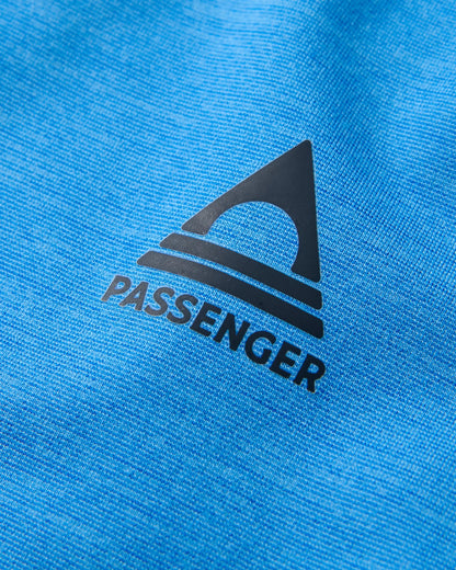 Light Ray Lightweight Surf T-Shirt - Marine Blue Marl - Flatlay
