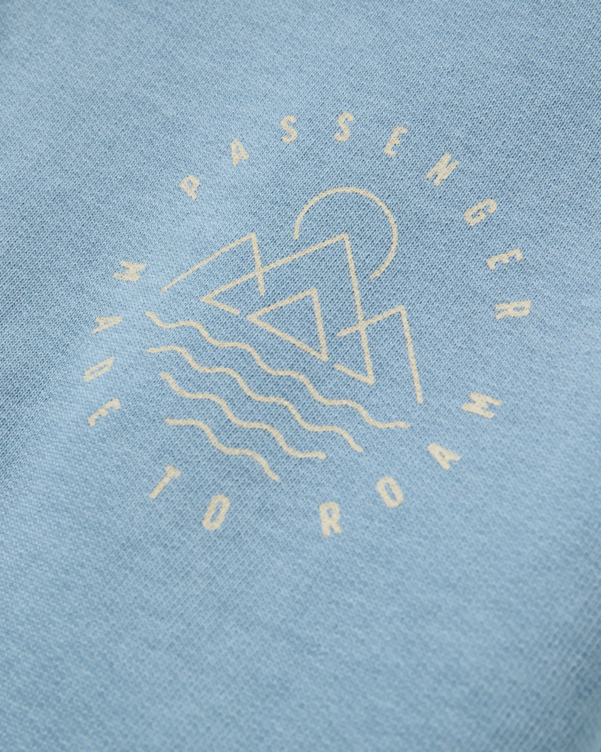 Escapism Hoodie - Faded Denim - Flatlay