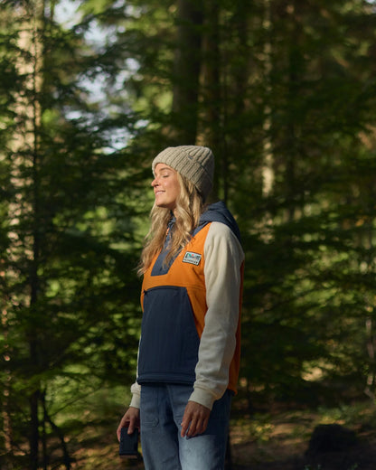 Alexander Recycled Hooded Polar Fleece - Sunrise Orange - Lifestyle
