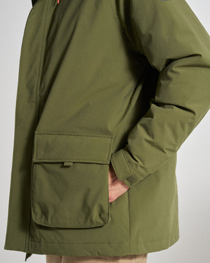 Baltic Recycled Insulated Parka - Khaki - Studio Model