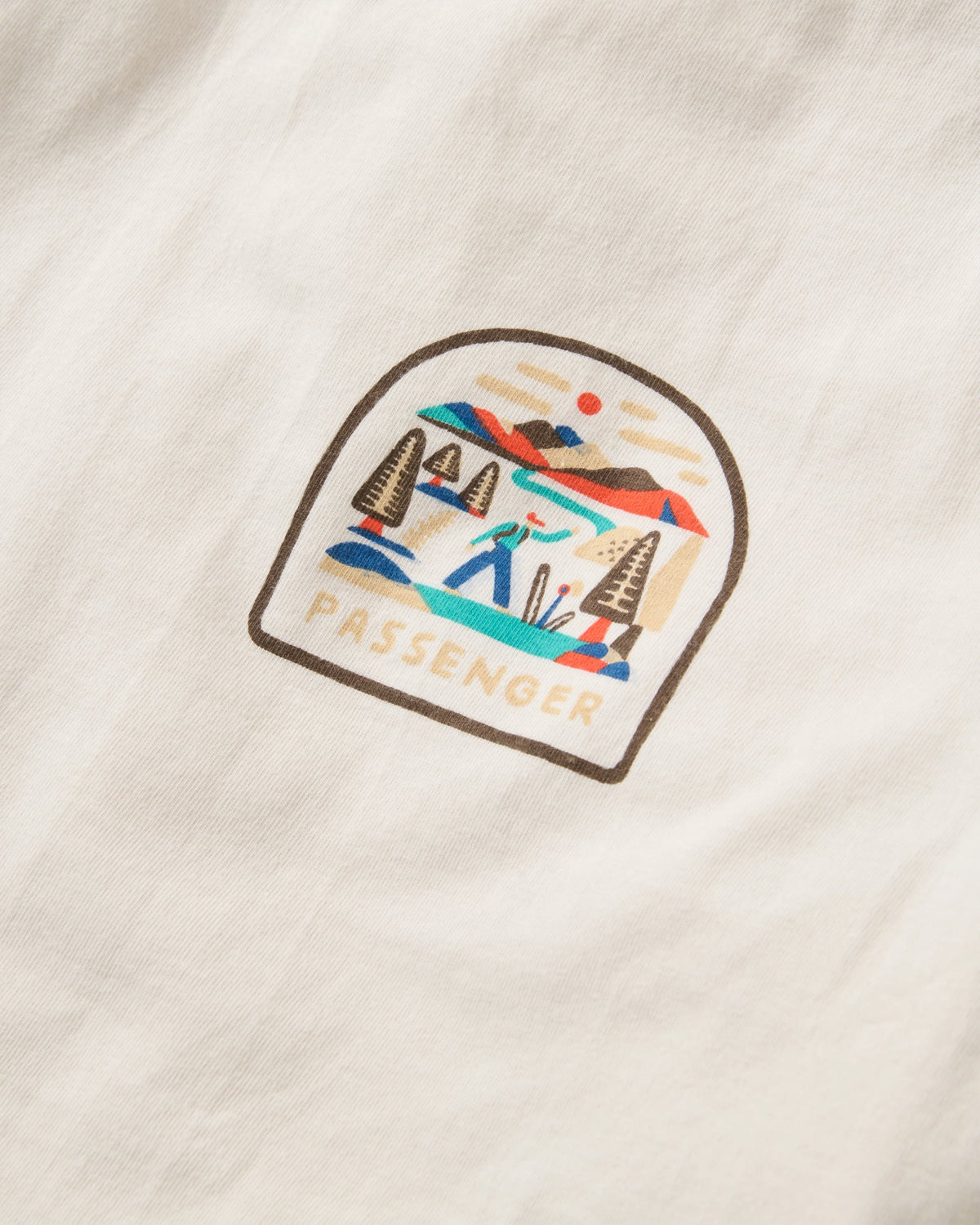 Lost Patch Women's Organic Cotton LS T-Shirt - White Sand - Flatlay