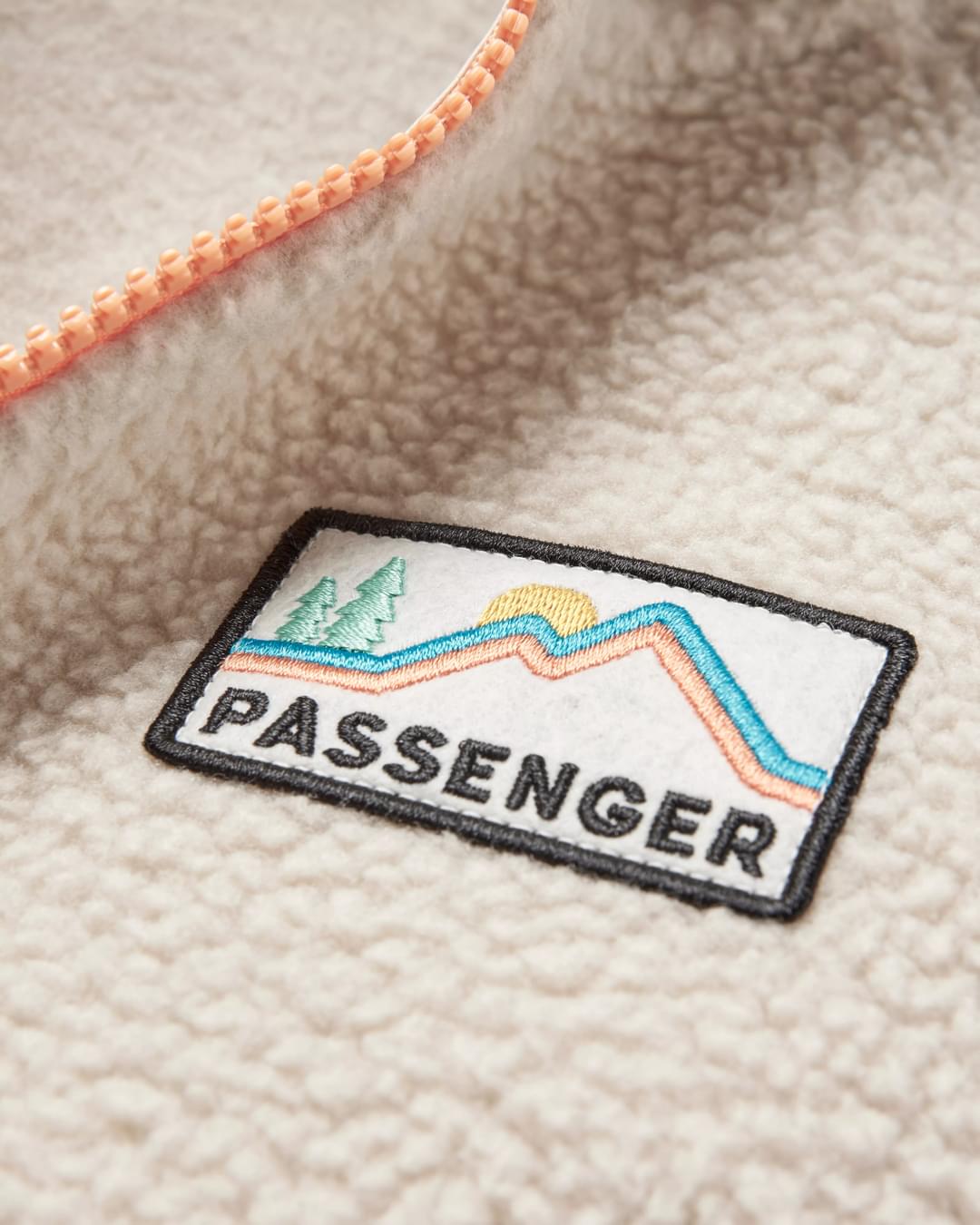 Maine 1/2 Zip Recycled Sherpa Fleece - Atlantic Blue - Flatlay