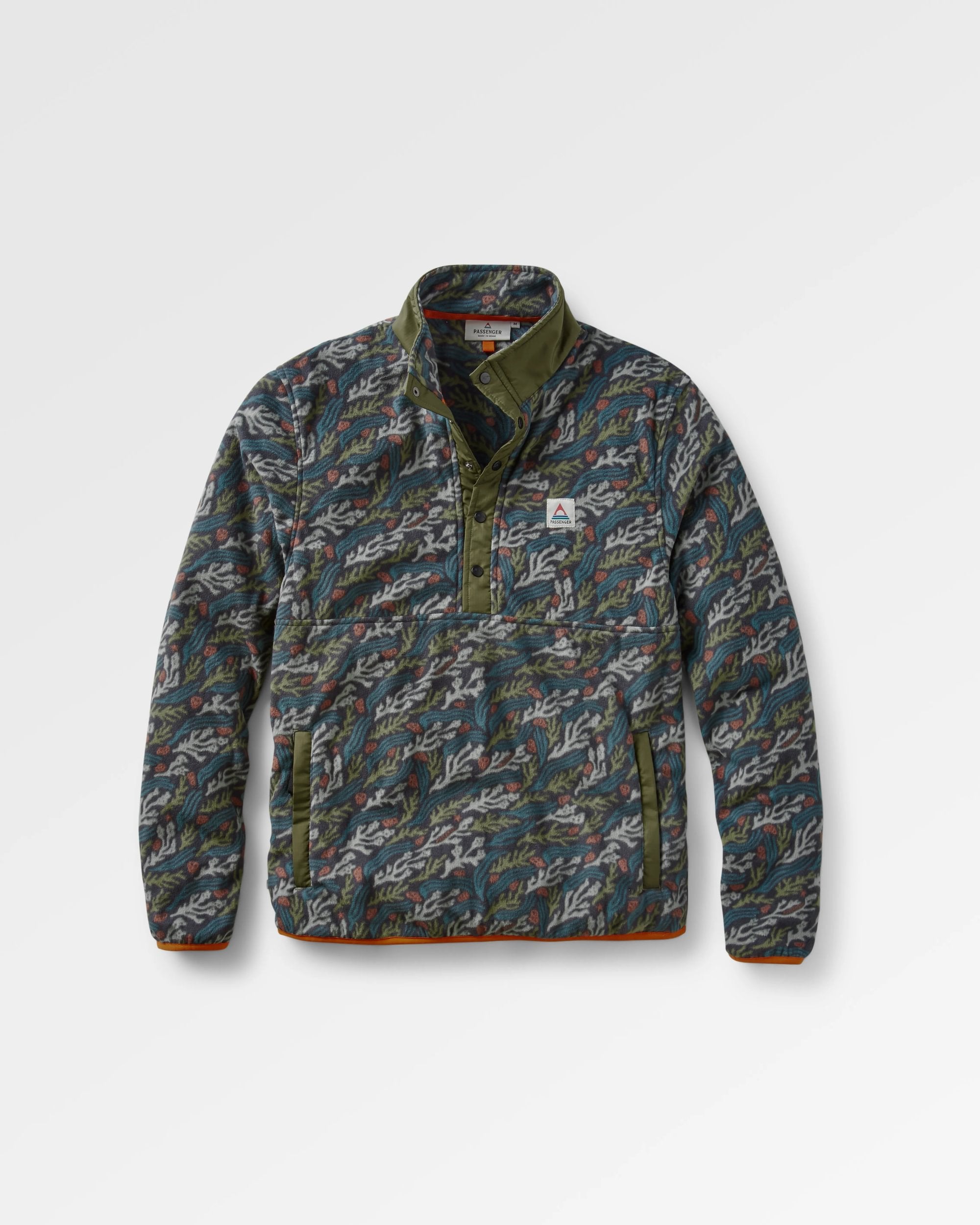 Adrift Recycled Polar Fleece - Ocean Current Black - Flatlay