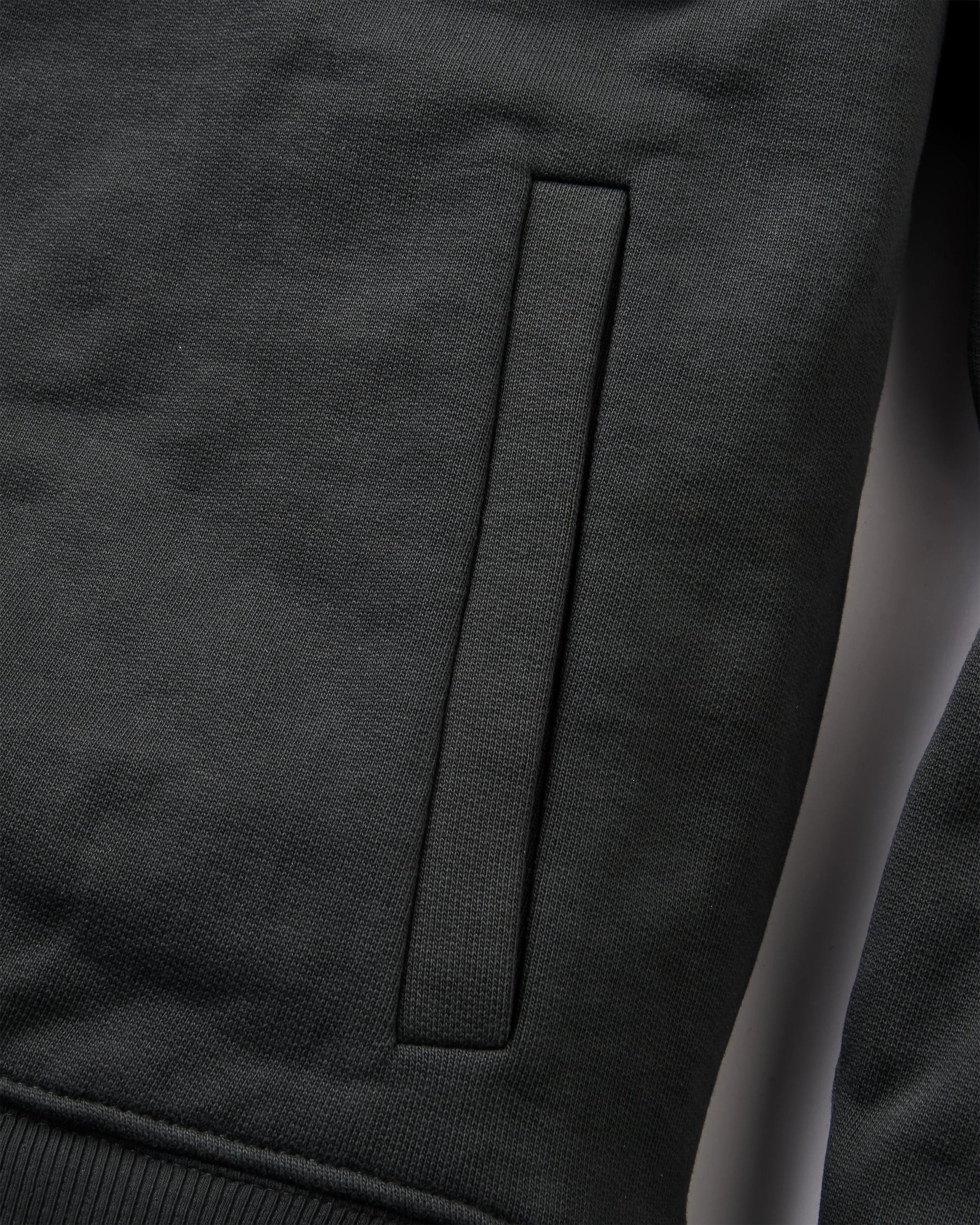 Wildedge Recycled Cotton Hoodie - Black - Flatlay